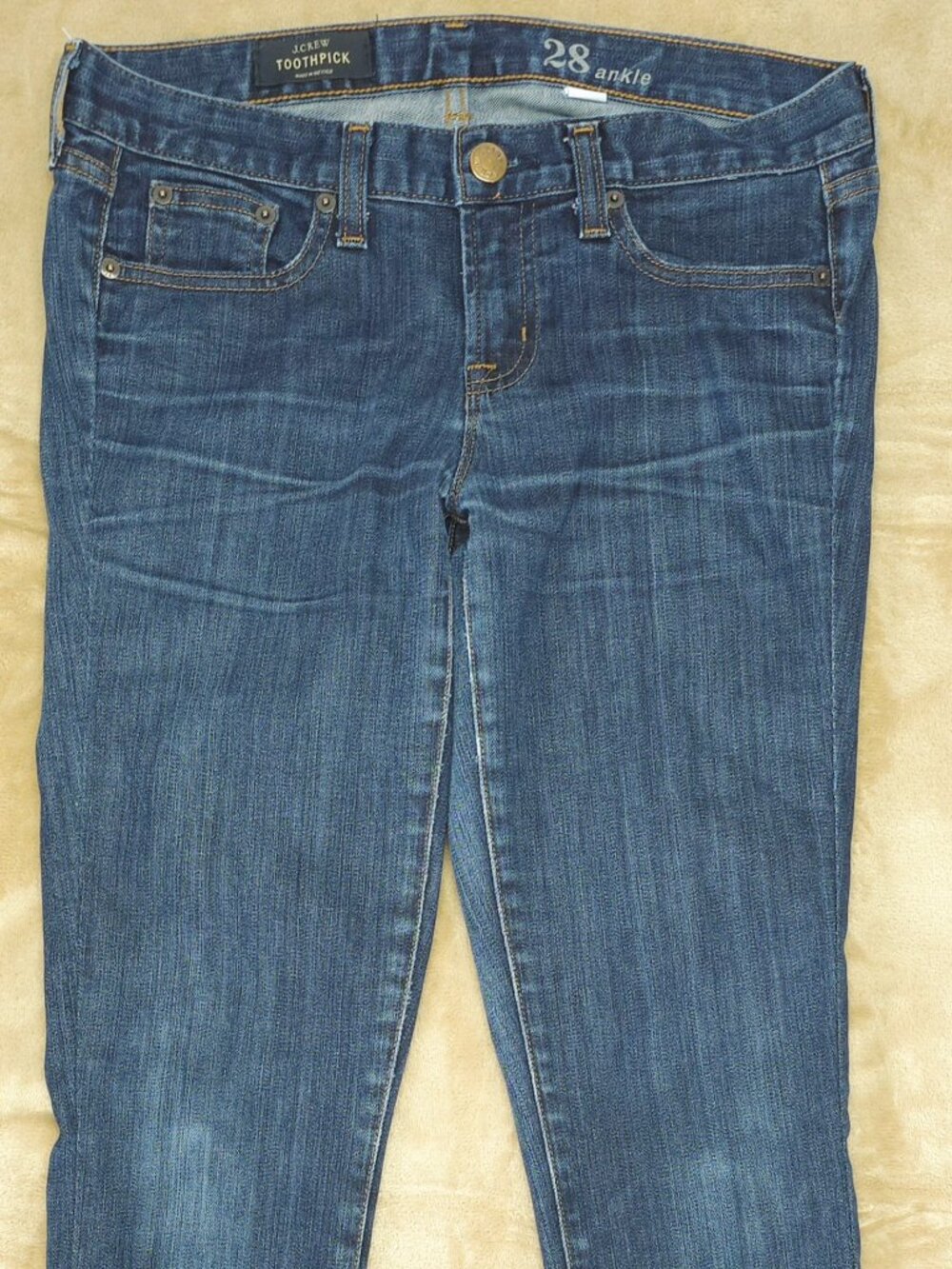 J.Crew Toothpick Ankle Skinny Jeans Size 28 Stretch Denim